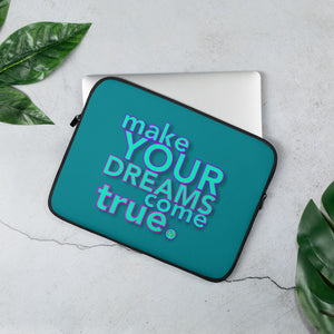 Open image in slideshow, Make Dreams Come True - GRITviz Laptop Sleeve
