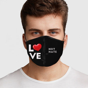 Love Not Hate Reusable Mask - FREE SHIPPING