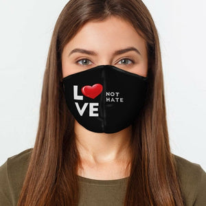 Open image in slideshow, Love Not Hate Reusable Mask - FREE SHIPPING

